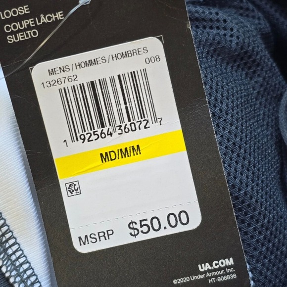 Under Armour Pants Mens Medium Gray White Zip Ankle Pull-On Athletic Casual - Picture 7 of 15